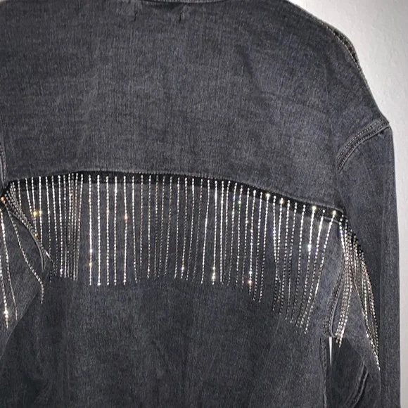 Fringe Denim Jacket - Picture 2 of 8